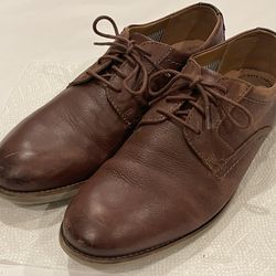 Clarks Dress Shoes Oxford Lace Up Brown Leather Footwear 16501 Men size 10 W