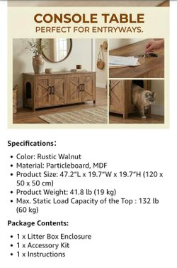Cat Hideaway/Litter Box Enclosure