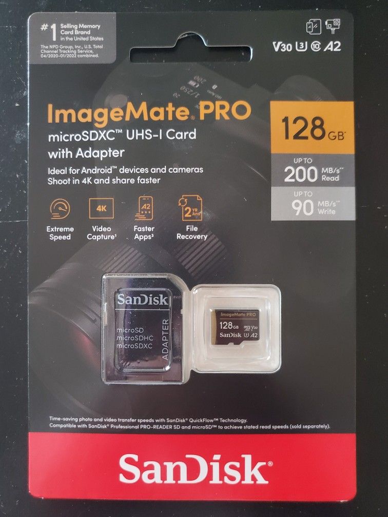 Sandisk 128gb Imagemate Pro Micro Sd Card