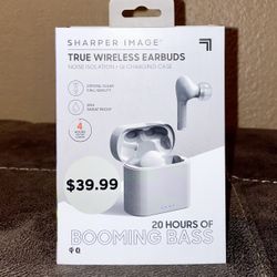 New Sharper Image True Wireless Earbuds