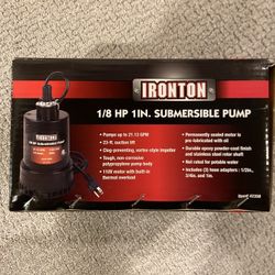 1/8 HP Submersible Water Pump