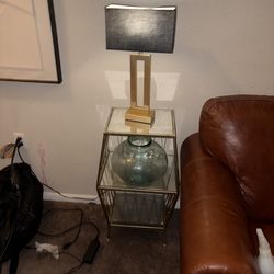 Glass end tables with or without lamps