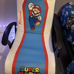 Super Mario Video Gaming Floor Chair, All-Star Edition Nintendo Collectible, 