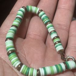 Green Bead Bracelet 