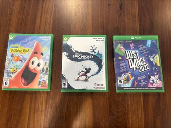 Xbox One Games - Epic Mickey, Patrick Star, Just Dance
