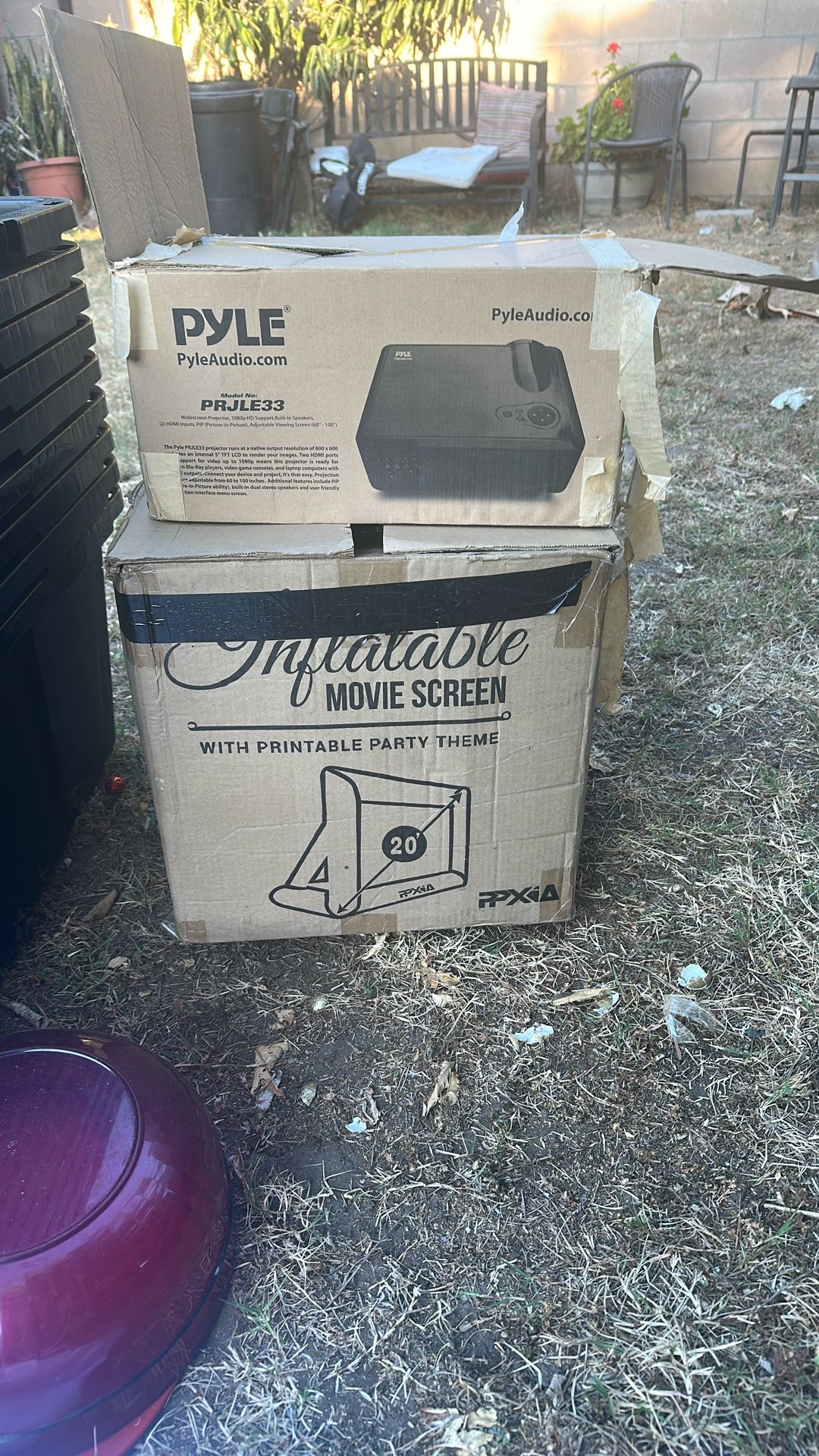 Movie Scream With Projector