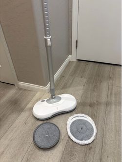 Cordless Electric Mop for Floor Cleaning, Dual Spin Water Spray