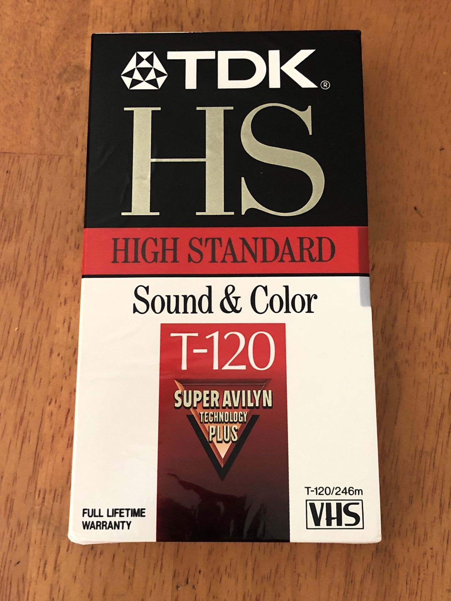 TDK HS T-120 Blank VHS tape