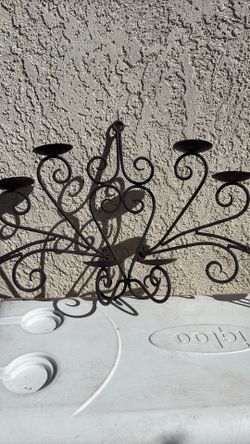 Wrought Iron Candlelabra