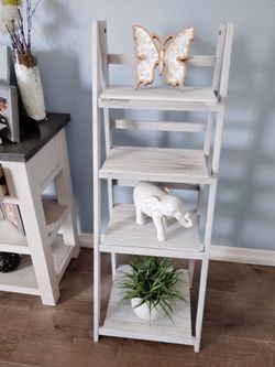Ladder shelf stand
