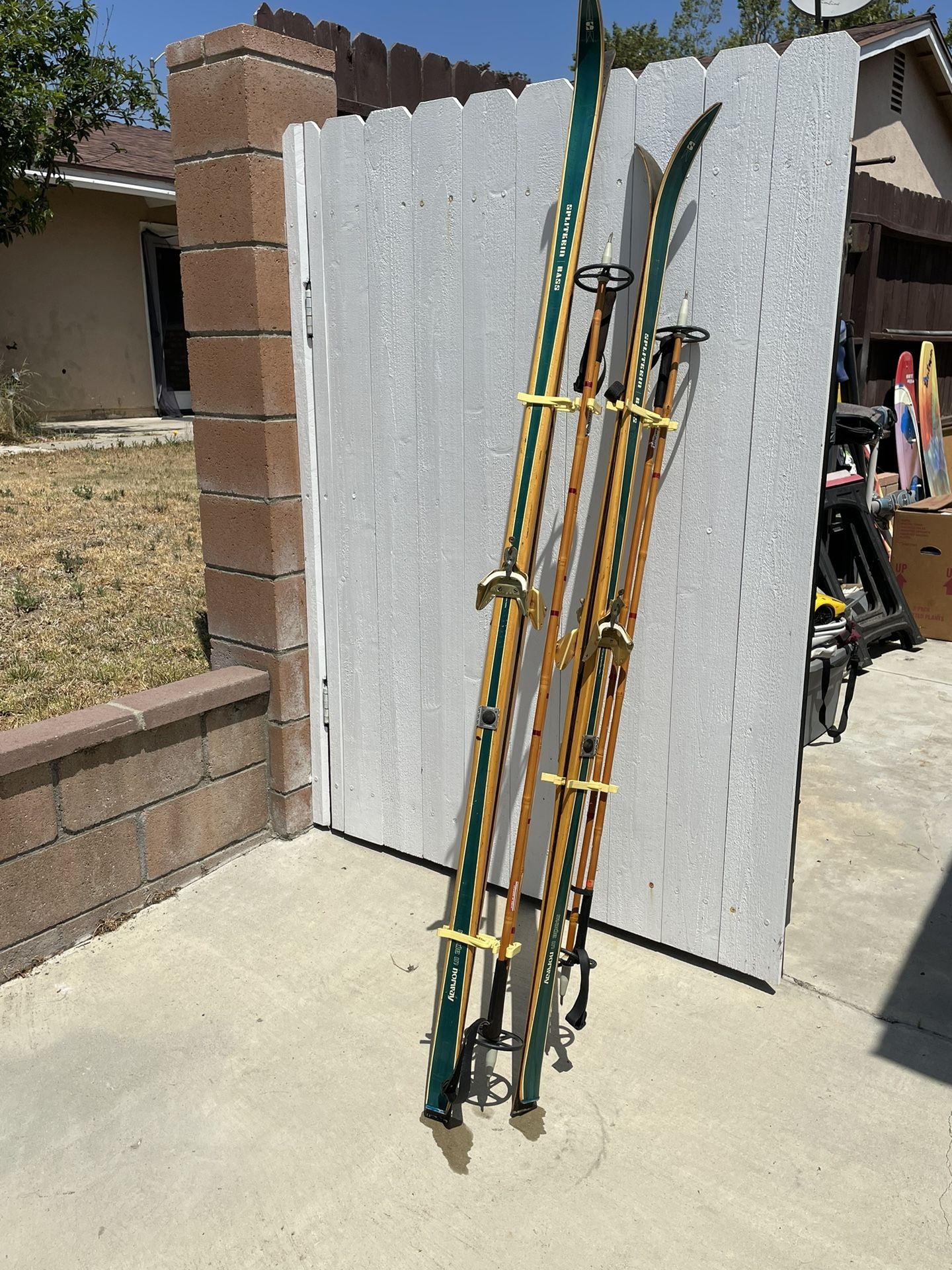 Vintage Waxable Cross-Country Skiis