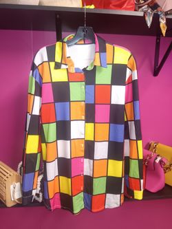 Checkered Shirt Dress