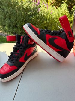 Nike High-Top Sneakers Red and Black