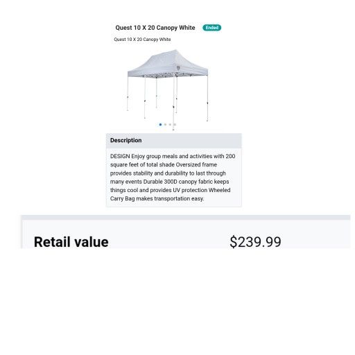Canopy 10 By 20