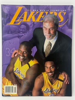 Official LA Lakers 2000-01 Yearbook ft Phil Jackson - Shaquille O'Neal - Kobe Bryant