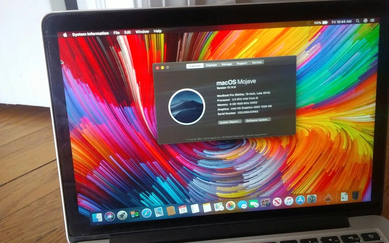 MacBook pro Retina 13 inch screen