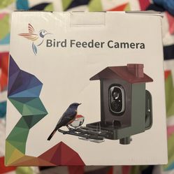 Bird Feeder with Camera Outdoor Solar: Smart Birdfeeder Cam for Outside Garden 