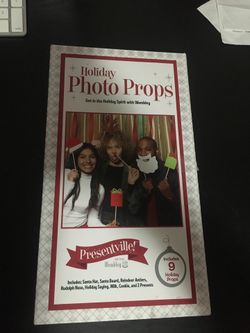 Holiday photo props - 9 holiday props