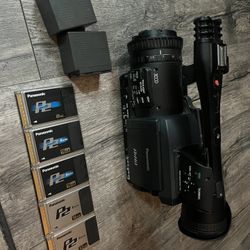 Panasonic HPX170P with (2) batteries and (5) P2 cards