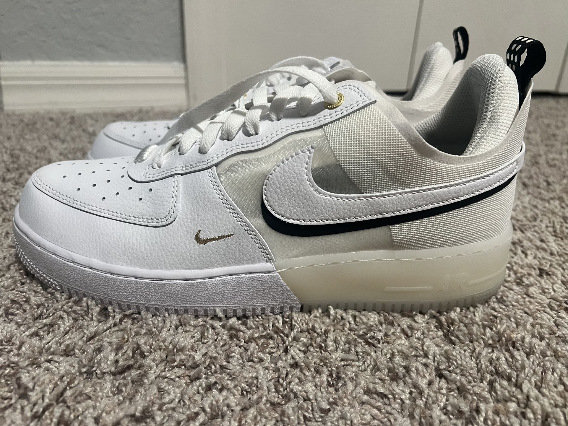 Nike Air Force 1 React 40th Anniversary Sail Gold
