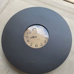 Pottery Barn Large  Chalkboard Wall Clock