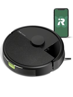 New iRobot Roomba 105 Vac Robot Vacuum - Easy to use, Intense Power-Lifting Suction, LiDAR Navigation, Multi-Surface Cleaning, Cleans in Neat Rows, Se
