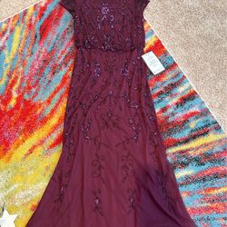 Pretty beaded dress purple