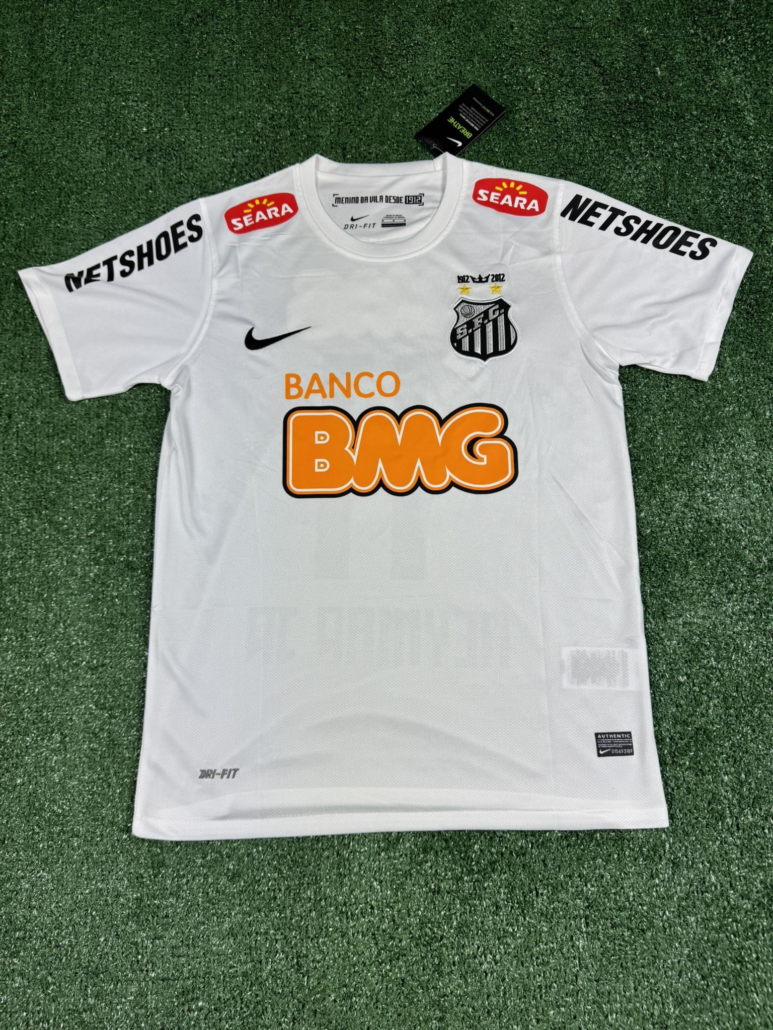 Nike Santos FC Home Jersey 100th Anniversary 2012 Neymar Jr #11 – Size M
