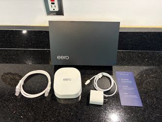 Amazon eero 6 N010001 Dual-Band AX1800 Mesh Wi-Fi 6 Router Zigbee Hub White
