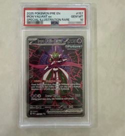 PSA 10 Iron Valiant ex Special Illustration Rare #157