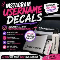 Instagram custom vinyl decal
