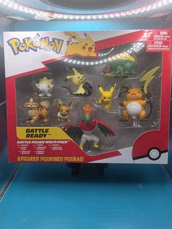 Pokemon Battle Ready Battle Figure Multi-Pack 8 Figures Mint