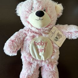 Warmies Baby Girl Pink Teddy Bear