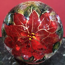 Poinsettia Ball light