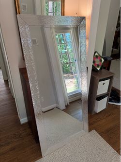 Large silver mirror