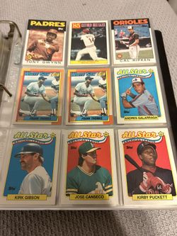 1980's/1990's MLB Trading Card Binder for Sale in New York, NY - OfferUp