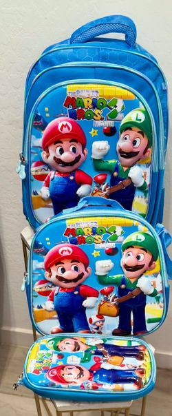 Mochilas/ 3-Piece Backpack Set Lunch a box Pencil Case