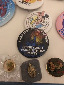 Rare Vintage Disneyland Cast Member Pins, Coins & Misc