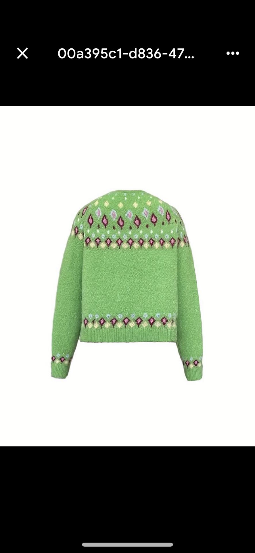 XL Green Knit Cardigan – $3