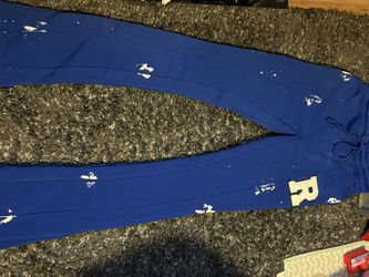 Best Offer Blue rockstar dept flare and stacked sweatpants 
