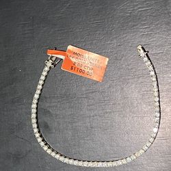 18k Gold Plated Tennis Bracelet with Moissanite Diamonds 