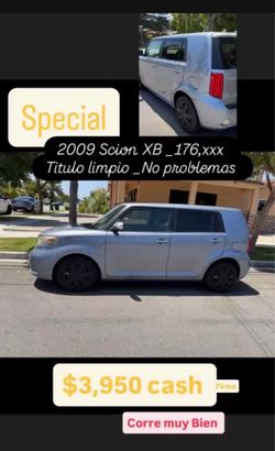 2009 SCION xB – $3,950 PRECIO FIJO 💲  176,659 millas Aire acondicionado helando 🧊 Motor y transmisión trabajan muy bien Maneja excelente ✅ Listo par