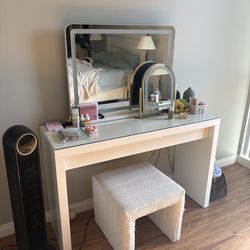White Vanity Desk Table IKEA MALM