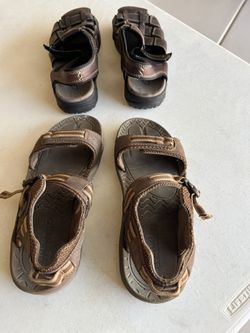 Leather Sandals - Hiking or Casual;  2 Pairs; Size 11