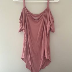 Pink womens body suit 