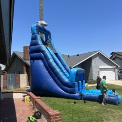 Water Slide With Pool