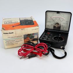 Micronta 22-211 Folding Analog Multimeter Vintage Clamshell Radioshack 25-Range