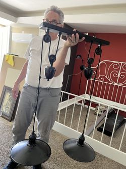 Black Pulley Type Chandelier 