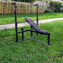USED ADJUSTABLE BENCH PRESS BENCH
    •  bars & plates are available 
