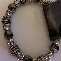 Bracelet brazalete woman silver beads bracelet